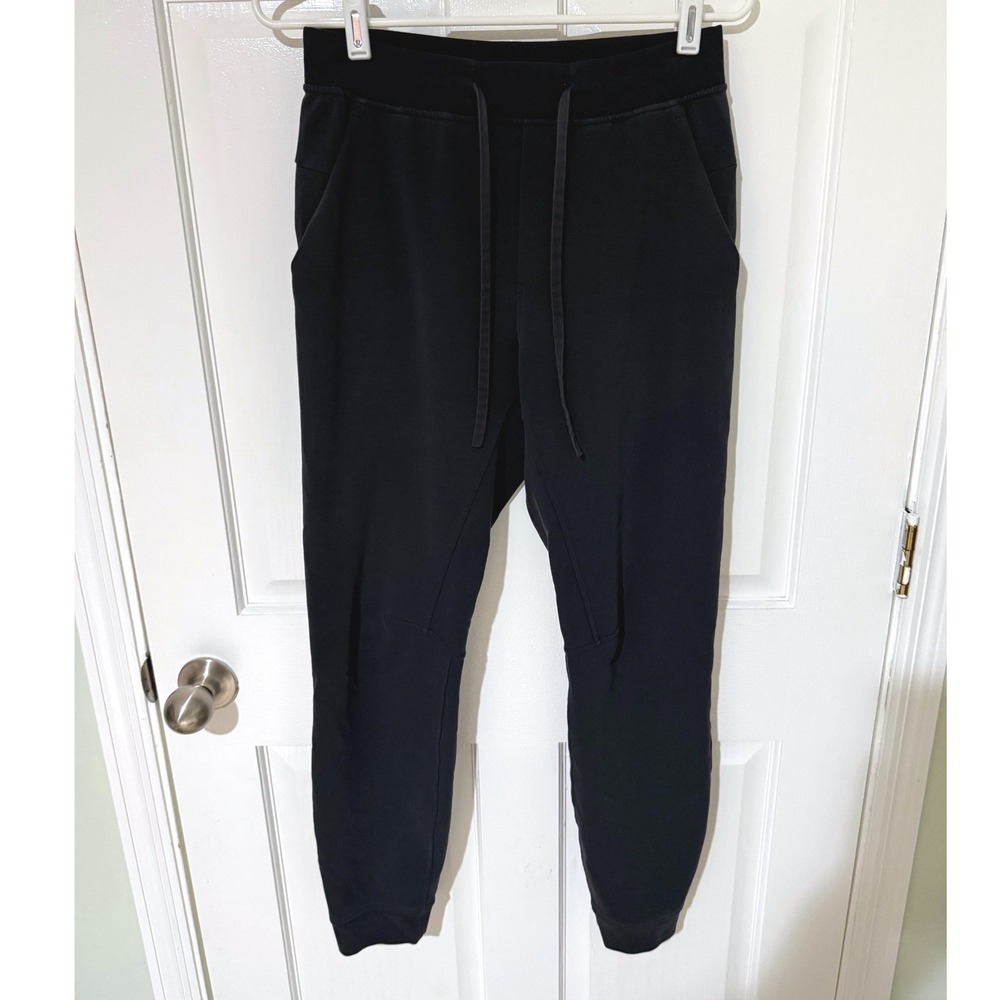 Lululemon ABC Jogger Tall Black Technical Fabric Drawstring Tapered Pants Size S